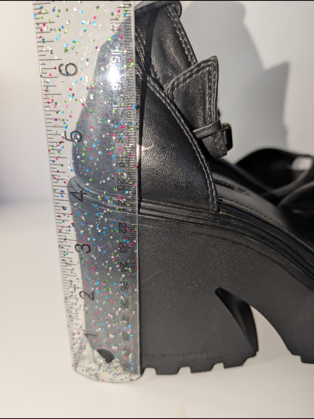 Windsor Smith Flaws Black Leather Chunky Platform Sandals Size 6 Goth 90s - Picture 7 of 7